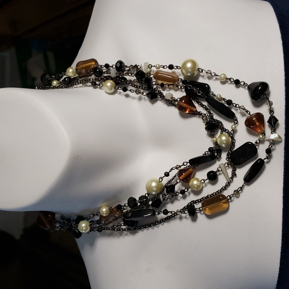 COPY - 6 Strand, Beaded Necklace by Lia Sophia